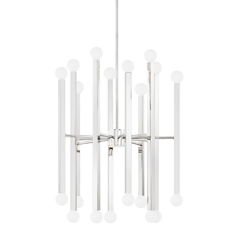 Mitzi H463820-PN Dona 20 Light Chandelier, Polished Nickel