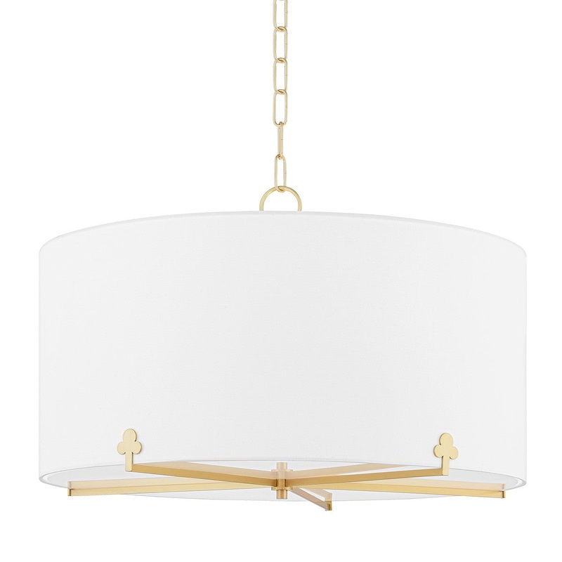Mitzi H519805-AGB Darlene Five Light Chandelier, Aged Brass