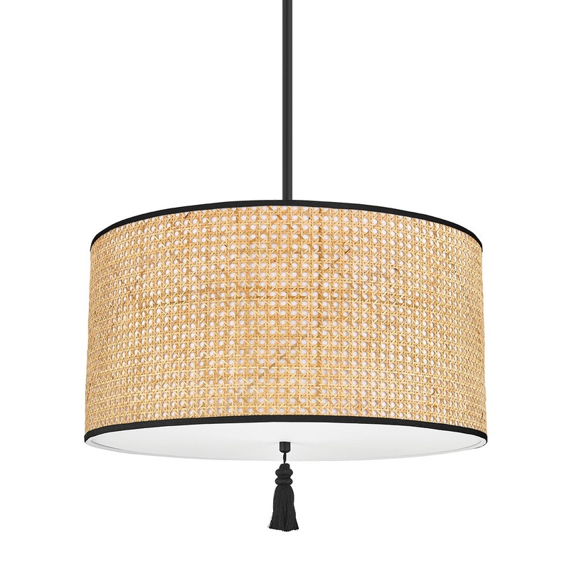 Mitzi H520703-SBK Dolores Three Light Pendant, Soft Black