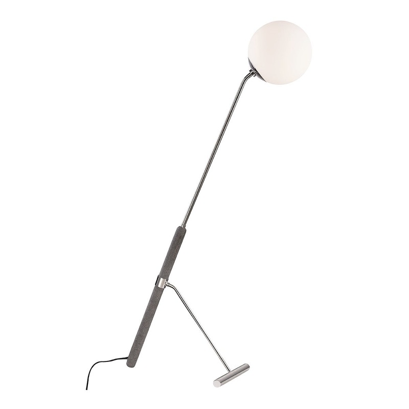 Mitzi HL289401-PN Brielle One Light Floor Lamp, Polished Nickel