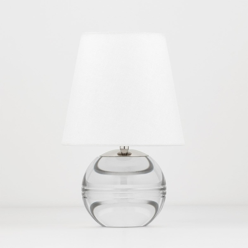 Mitzi HL310201-PN Nicole One Light Table Lamp, Polished Nickel
