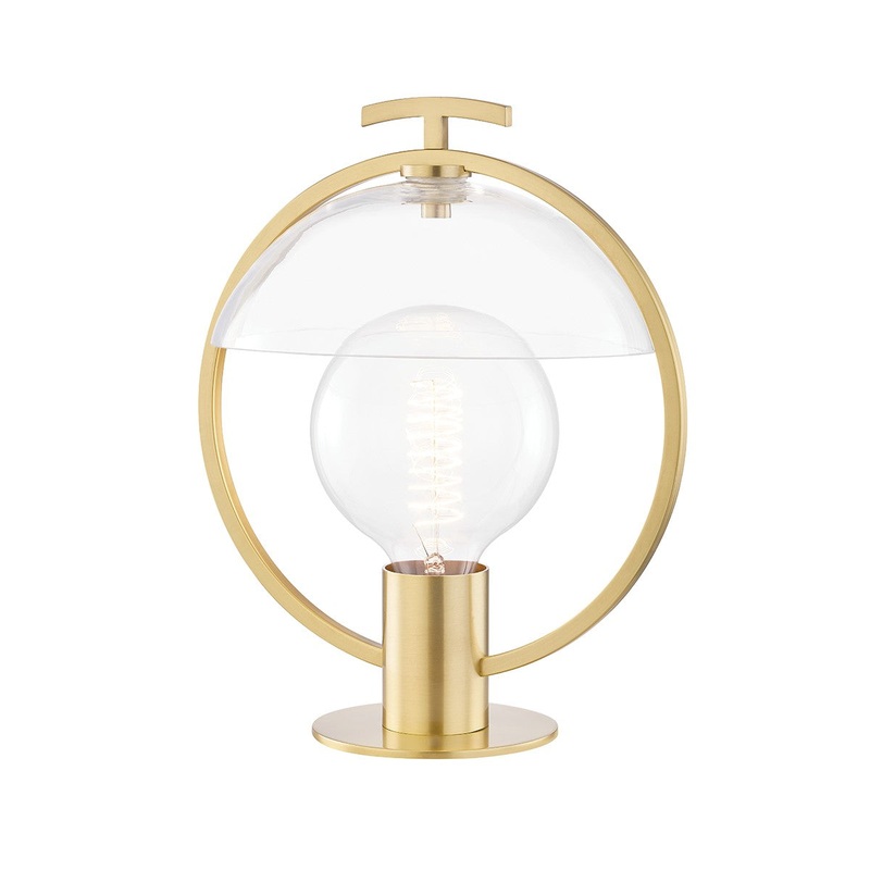 Mitzi HL387201-AGB Ringo One Light Table Lamp, Aged Brass