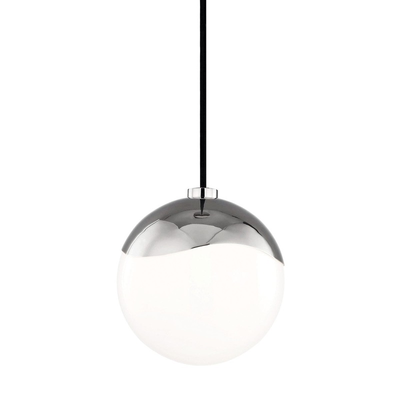 Mitzi H125701S-PN Ella One Light Pendant, Polished Nickel