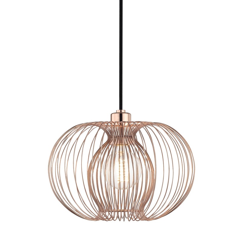 Mitzi H181701S-POC Jasmine One Light Pendant, Polished Copper