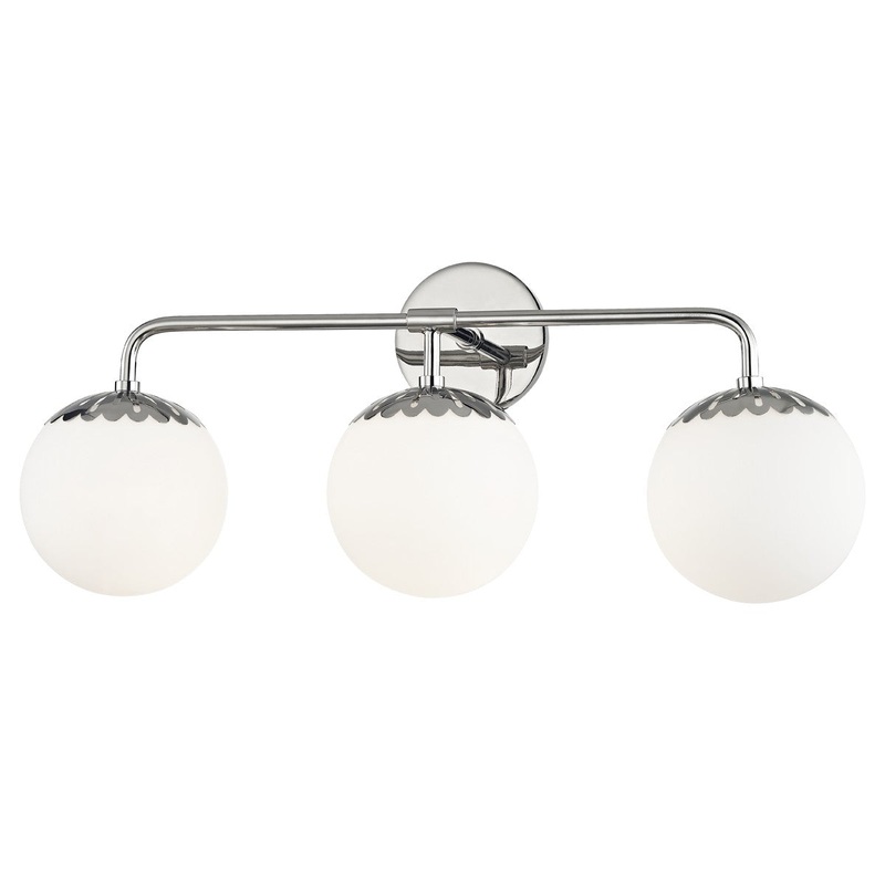 Mitzi H193303-PN Paige Three Light Bath Bracket, Polished Nickel