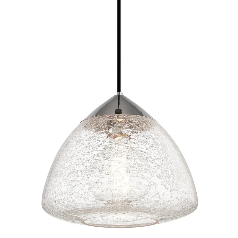 Mitzi H216701L-PN Maya One Light Pendant, Polished Nickel