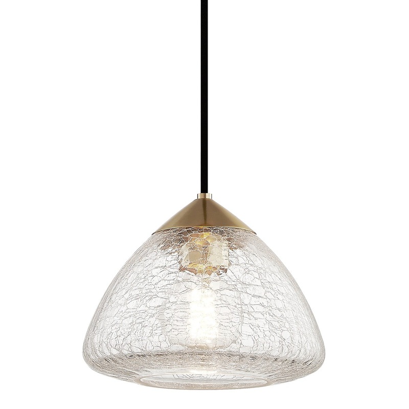 Mitzi H216701S-AGB Maya One Light Pendant, Aged Brass