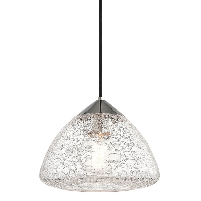 Mitzi H216701S-PN Maya One Light Pendant, Polished Nickel