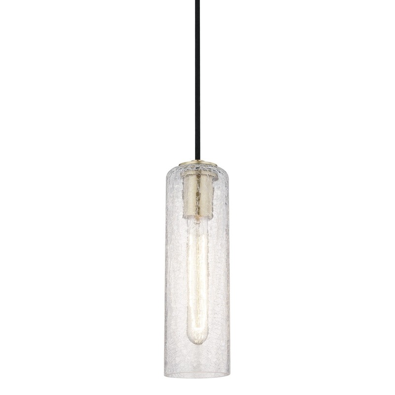 Mitzi H222701-AGB Skye One Light Pendant, Aged Brass