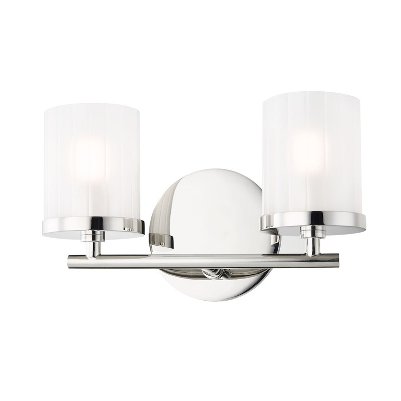 Mitzi H239302-PN Ryan Two Light Bath Bracket, Polished Nickel
