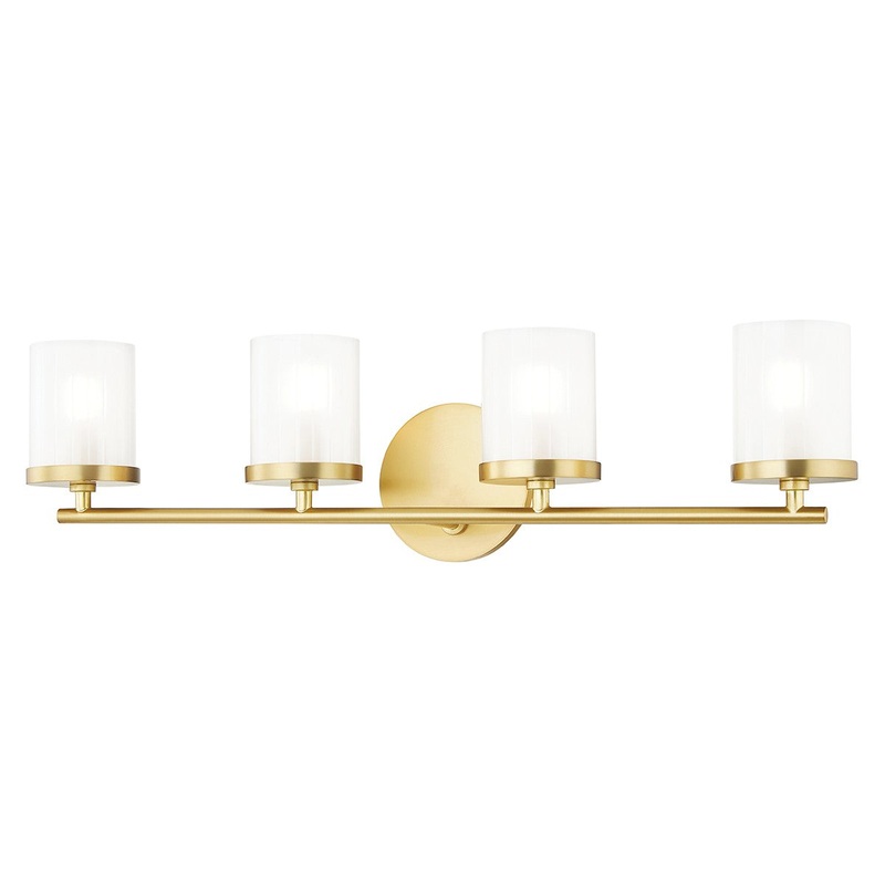 Mitzi H239304-AGB Ryan Four Light Bath Bracket, Aged Brass