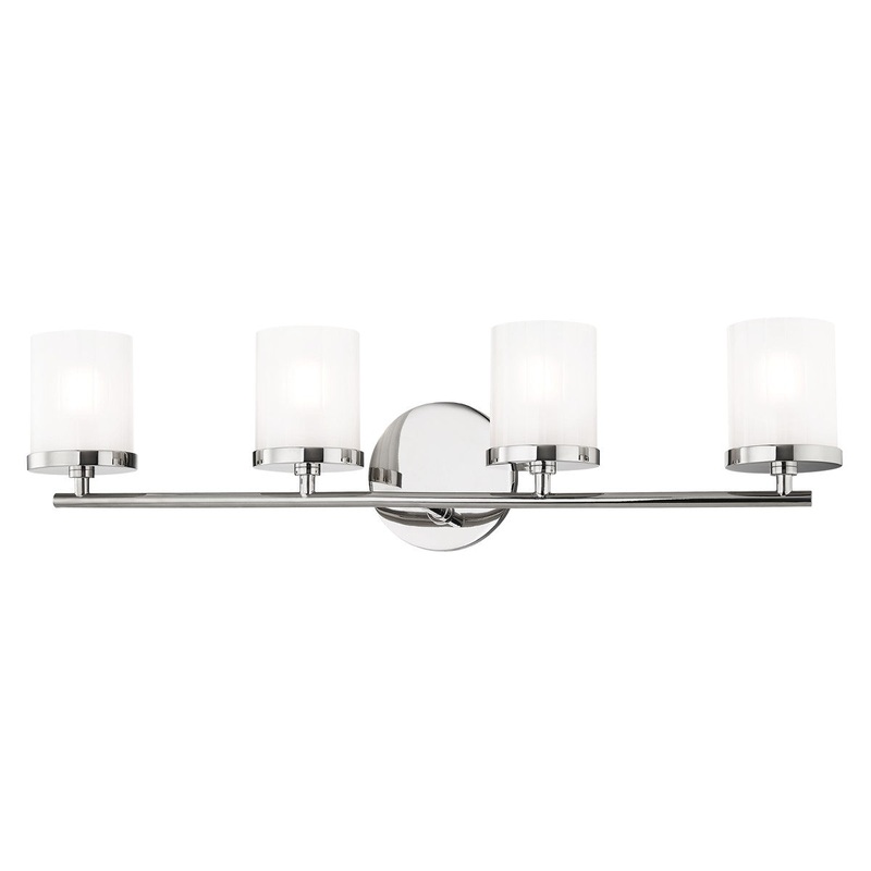 Mitzi H239304-PN Ryan Four Light Bath Bracket, Polished Nickel