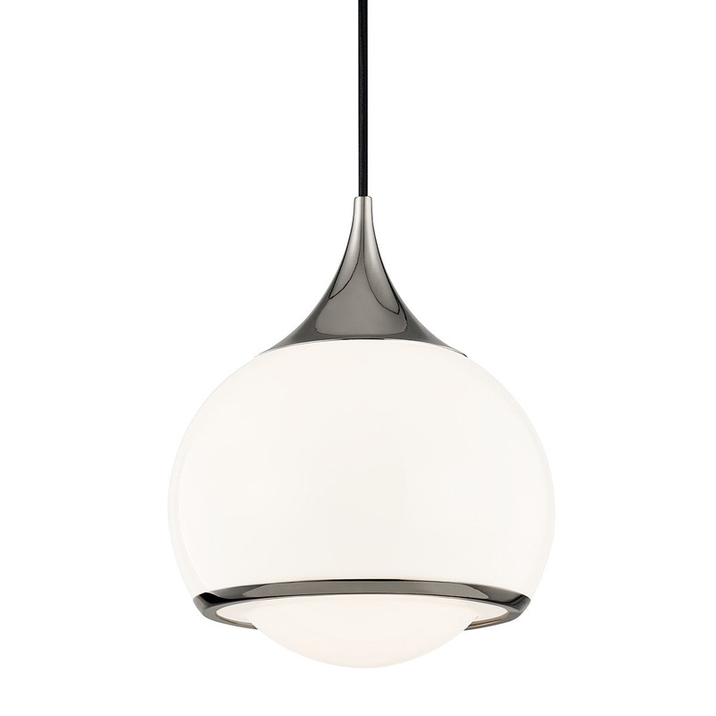 Mitzi H281701M-PN Reese One Light Pendant, Polished Nickel
