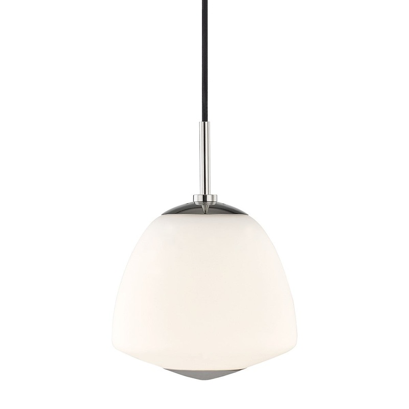 Mitzi H288701S-PN Jane One Light Pendant, Polished Nickel