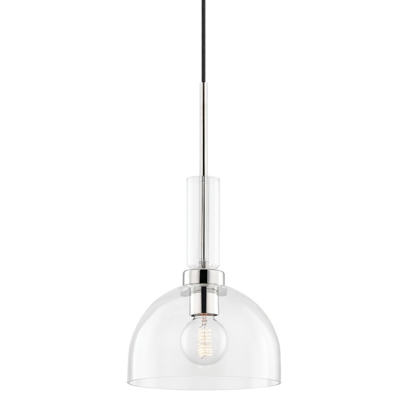 Mitzi H384701-PN Tabitha One Light Pendant, Polished Nickel
