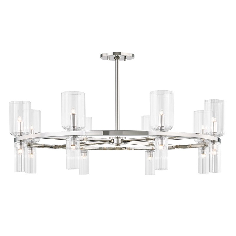 Mitzi H384816-PN Tabitha 16 Light Chandelier, Polished Nickel