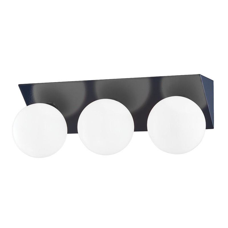 Mitzi H385303-NVY Aspyn Three Light Bath Bracket, Navy