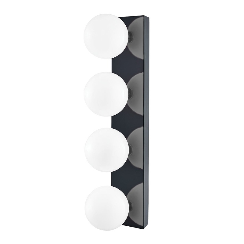 Mitzi H385304-NVY Aspyn Four Light Bath Bracket, Navy