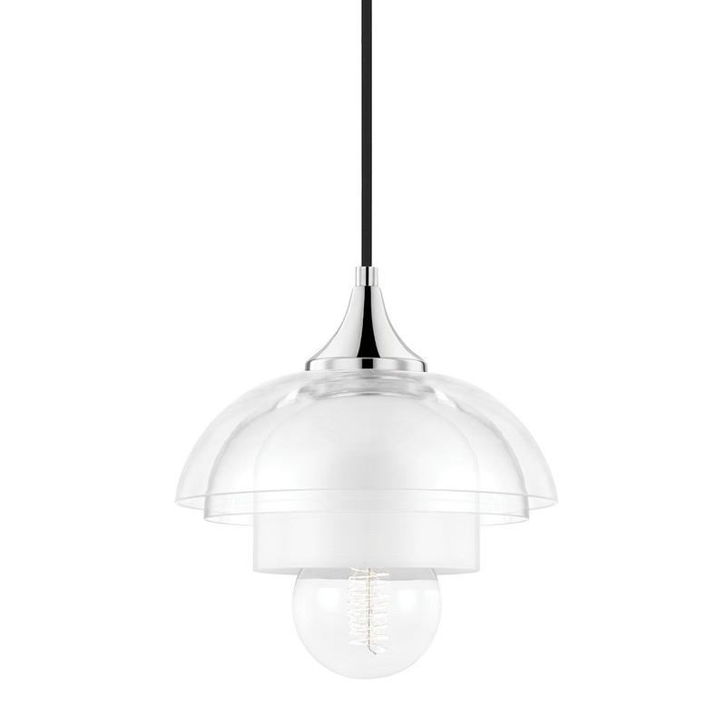 Mitzi H429701-PN Ruby One Light Pendant, Polished Nickel