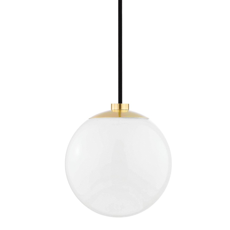Mitzi H105701-AGB Stella One Light Pendant, Aged Brass
