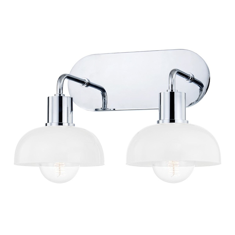 Mitzi H107302-PC Kyla Two Light Bath Bracket, Polished Chrome