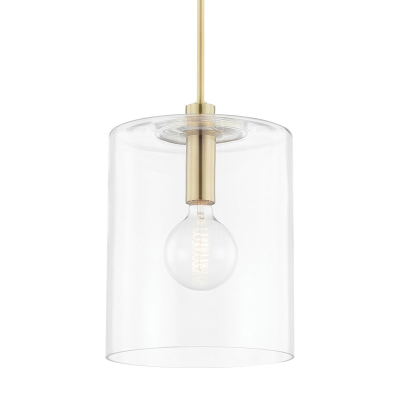 Mitzi H108701L-AGB Neko One Light Pendant, Aged Brass