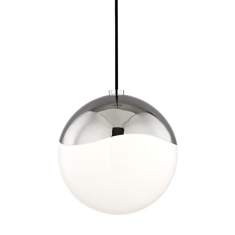 Mitzi H125701L-PN Ella One Light Pendant, Polished Nickel