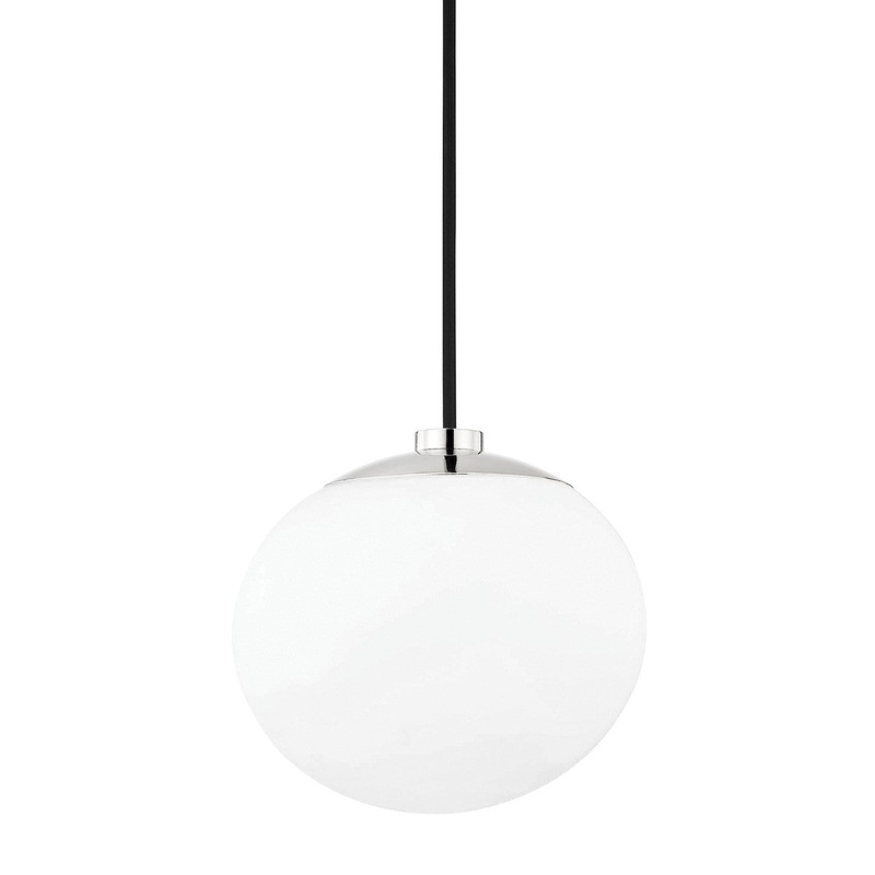 Mitzi H134701-PN Estee One Light Pendant, Polished Nickel