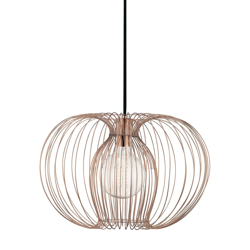 Mitzi H181701L-POC Jasmine One Light Pendant, Polished Copper