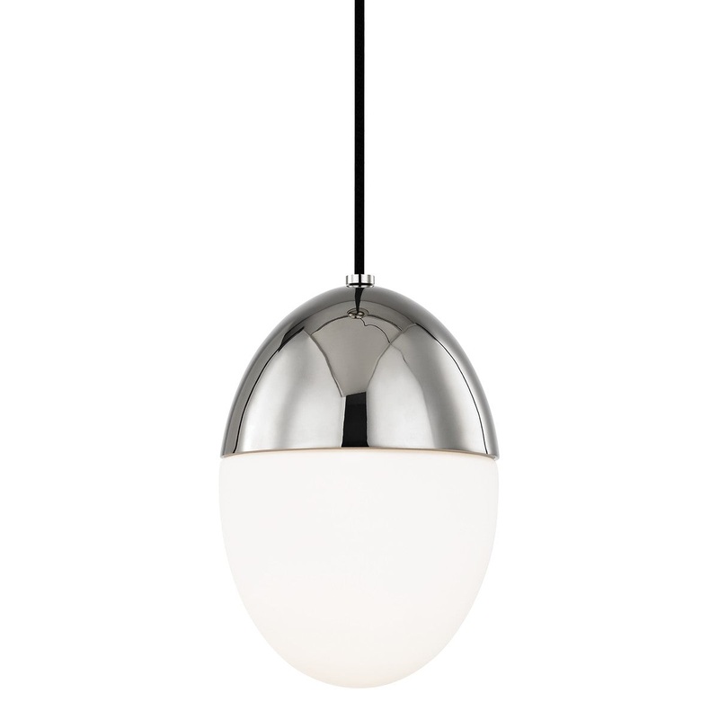 Mitzi H206701L-PN Orion One Light Pendant, Polished Nickel