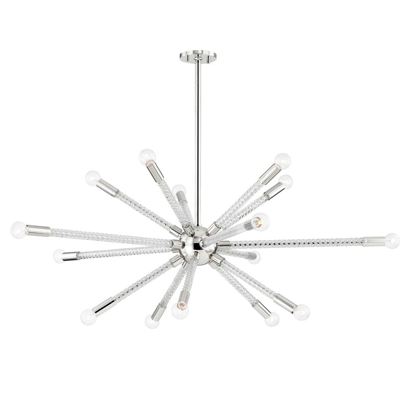 Mitzi H256815-PN Pippin 15 Light Chandelier, Polished Nickel