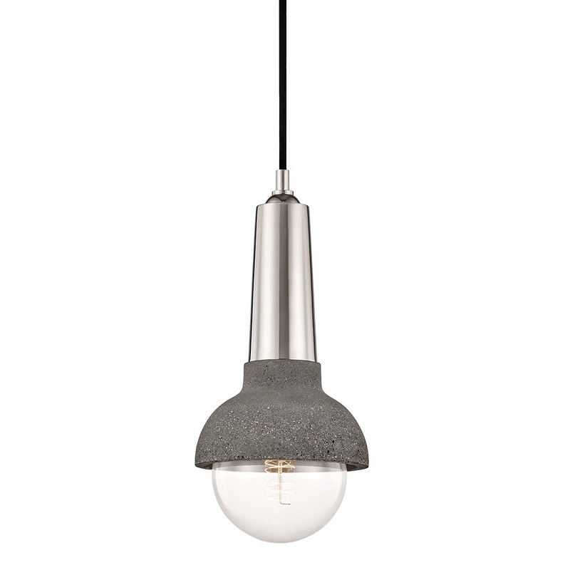 Mitzi H304701-PN Macy One Light Pendant, Polished Nickel