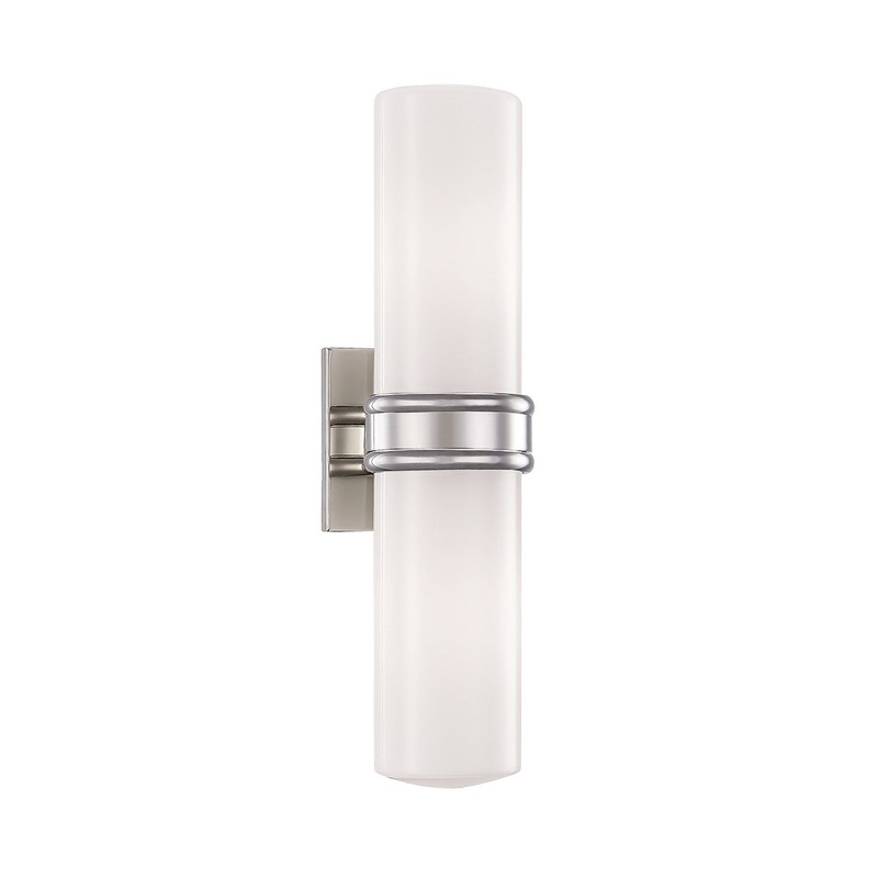 Mitzi H328102-PN Natalie Two Light Wall Sconce, Polished Nickel
