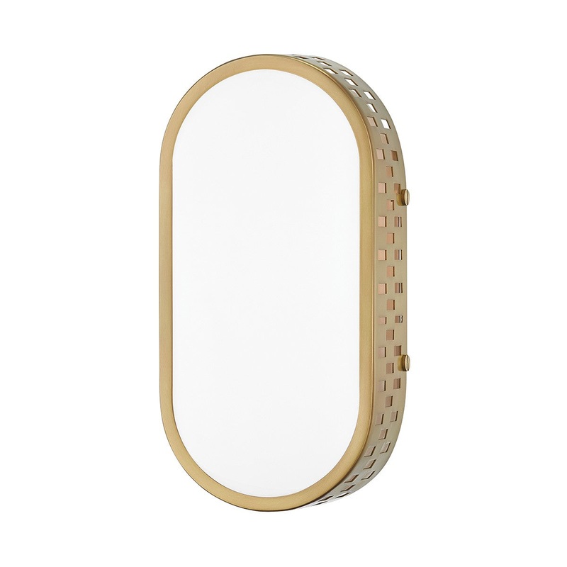Mitzi H329101-AGB Phoebe One Light Wall Sconce, Aged Brass