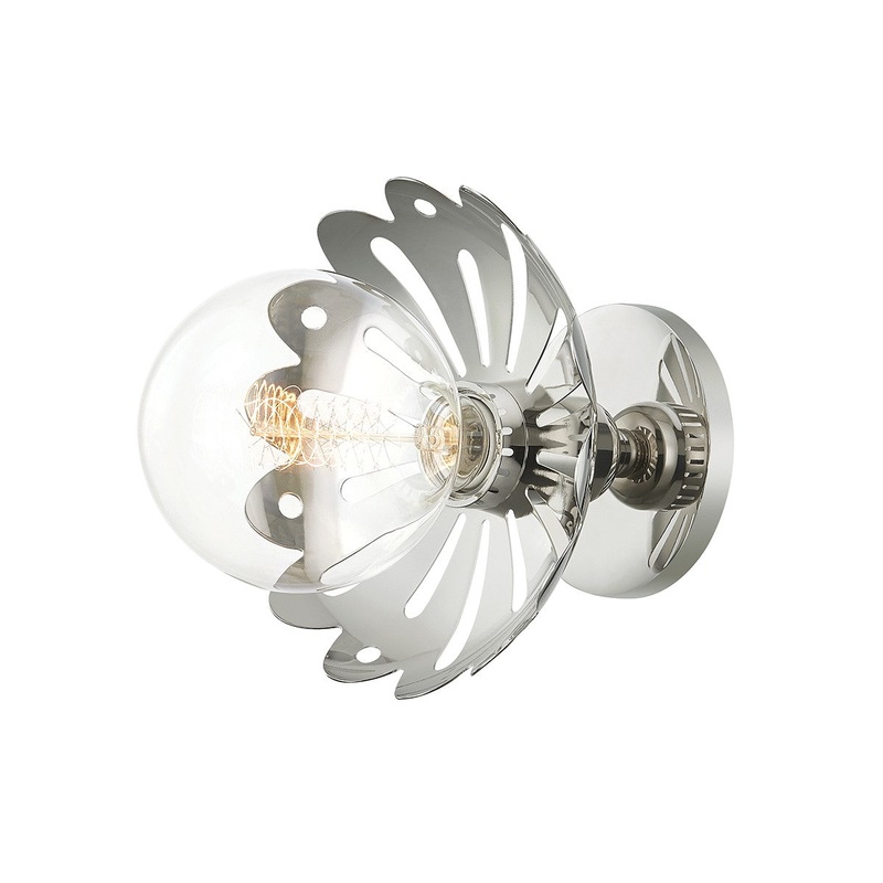 Mitzi H353101-PN Alyssa One Light Wall Sconce, Polished Nickel