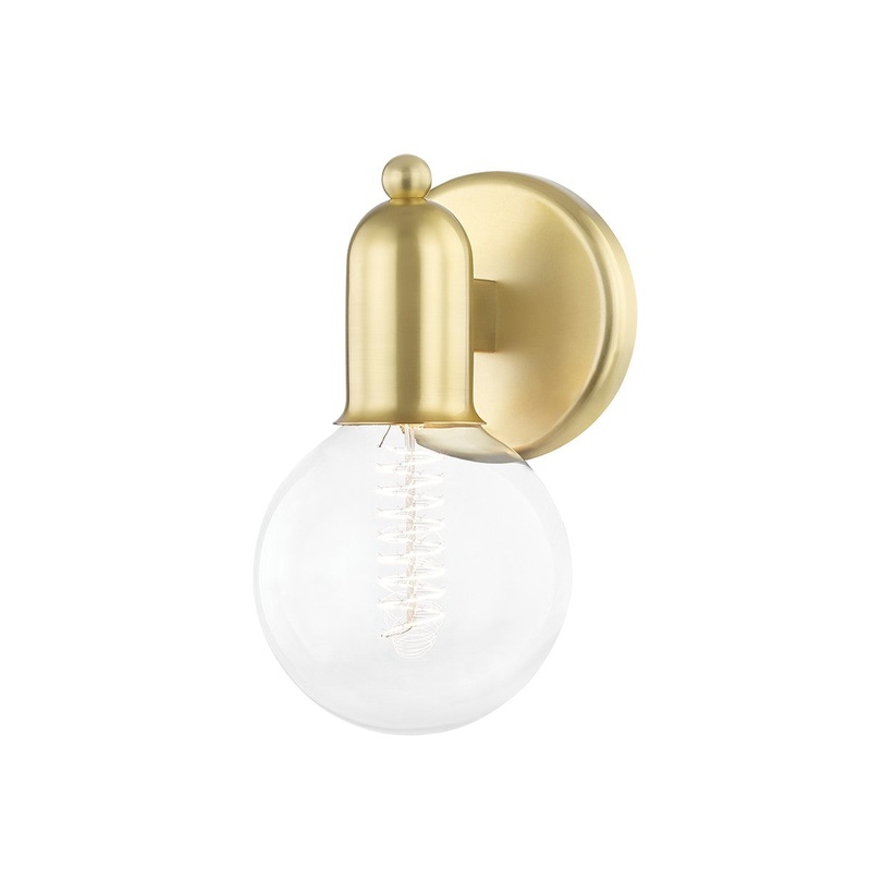 Mitzi H419301-AGB Bryce One Light Bath Bracket, Aged Brass