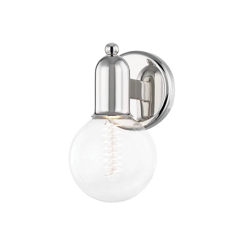 Mitzi H419301-PN Bryce One Light Bath Bracket, Polished Nickel