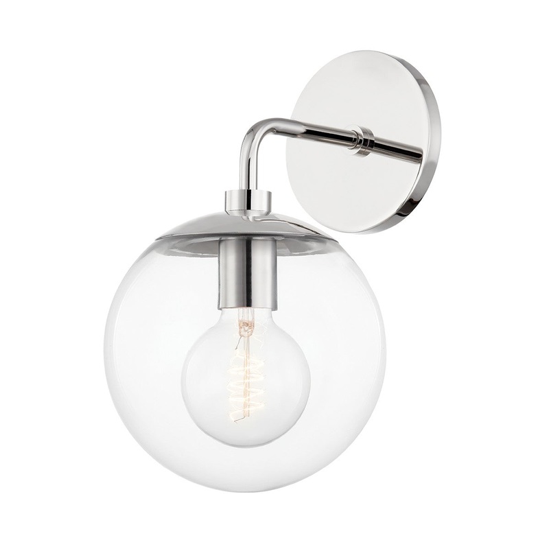 Mitzi H503101-PN Meadow One Light Wall Sconce, Polished Nickel