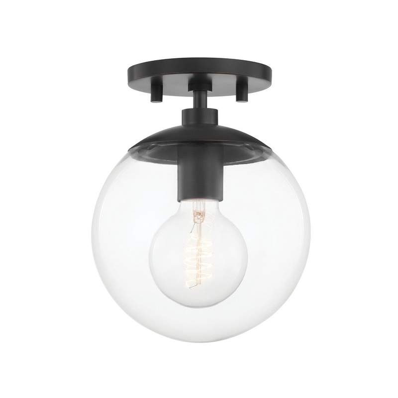 Mitzi H503601-OB Meadow One Light Semi Flush Mount, Old Bronze