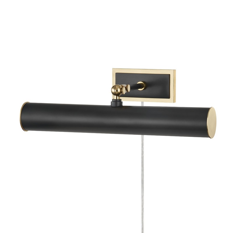 Mitzi HL263202-AOB Holly Two Light Picture Light With Plug, Aged Old Bronze