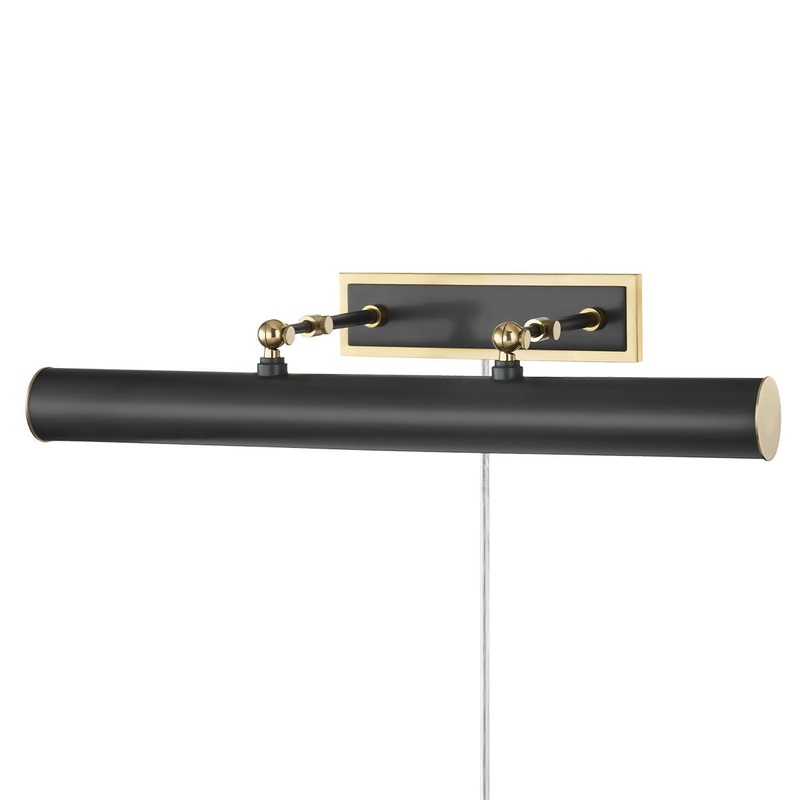 Mitzi HL263203-AOB Holly Three Light Picture Light With Plug, Aged Old Bronze