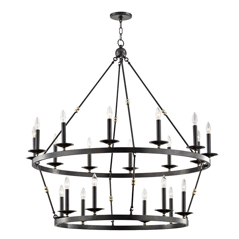 Hudson Valley 3247-AOB Allendale 20 Light Chandelier, Aged Old Bronze