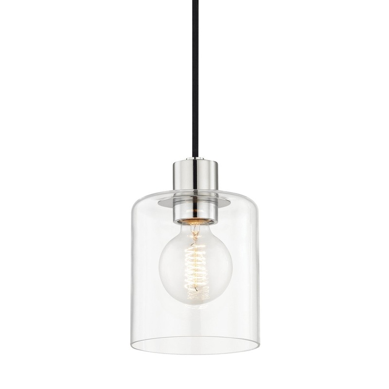Mitzi H108701-PN Neko One Light Pendant, Polished Nickel