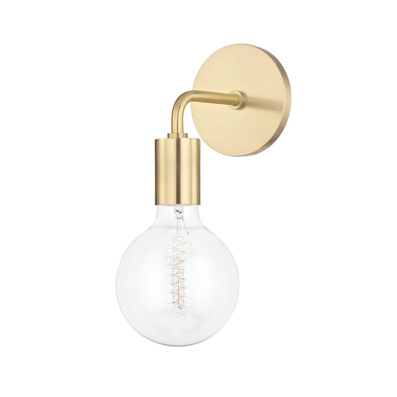 Mitzi H109101B-AGB Ava One Light Wall Sconce, Aged Brass