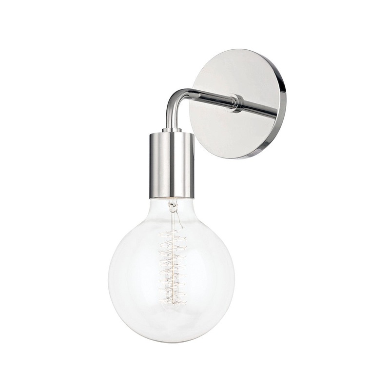 Mitzi H109101B-PN Ava One Light Wall Sconce, Polished Nickel