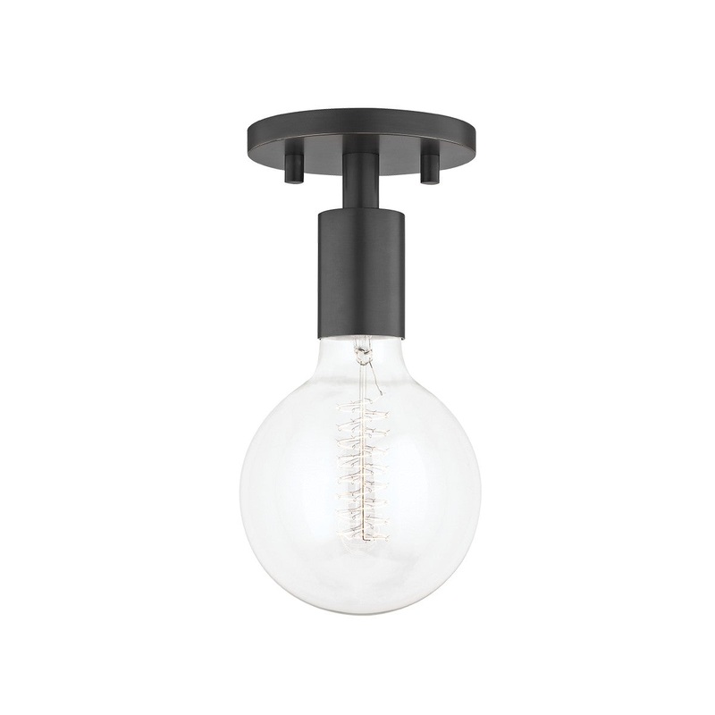 Mitzi H109601-OB Ava One Light Semi Flush Mount, Old Bronze