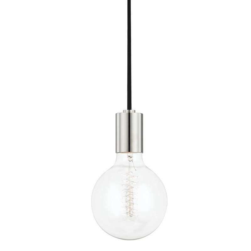 Mitzi H109701-PN Ava One Light Pendant, Polished Nickel