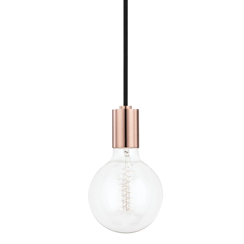 Mitzi H109701-POC Ava One Light Pendant, Polished Copper