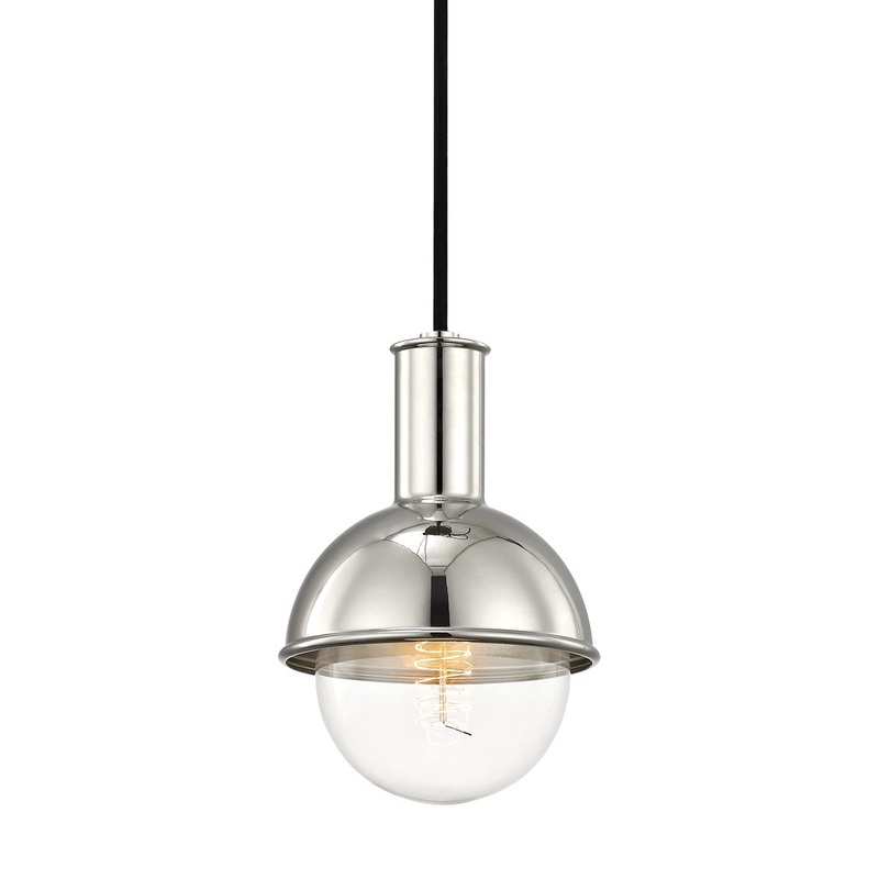 Mitzi H111701-PN Riley One Light Pendant, Polished Nickel