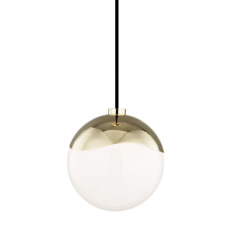 Mitzi H125701S-PB Ella One Light Pendant, Polished Brass